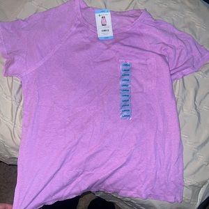 pink loose thin tshirt